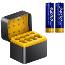 Estuche de Carga para Pilas de Litio AA/AAA de 1,5 V con 8 Compartimentos y Protección Contra Sobrecorriente.