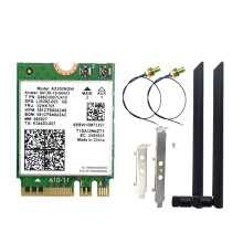 Carte WiFi AX200NGW 6 Cartes + Antenne 8 DBi 2,4 GHz/5 GHz 5.2, Adaptateur WiFi 2974 Mbps pour Windows 10/11