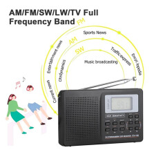 2X Full Band Radio AM/SW/FM Radio Full Frequency Receiver Receiving FM Radio with Timing Alarm Clock Radio
