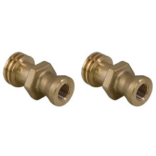 2X RE7141M Thread Valve Forklift Propane Tank Male Connector Connection Fitting Adapter