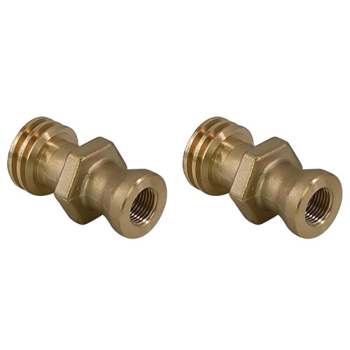 2X RE7141M Thread Valve Forklift Propane Tank Male Connector Connection Fitting Adapter
