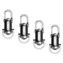 Aufladbare, Wasserdichte LED-Taschenlampe mit Schlüsselanhänger für Camping und Wandern