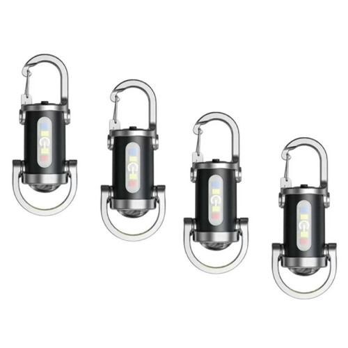 LED Flashlight Keychain Rechargeable, Waterproof Portable Light for Camping and Walking