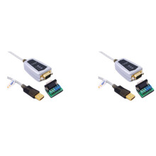 2X USB 2.0 zu RS485 RS422 Serial Converter Adapterkabel für -FTDI Chip Windows 10 8 7
