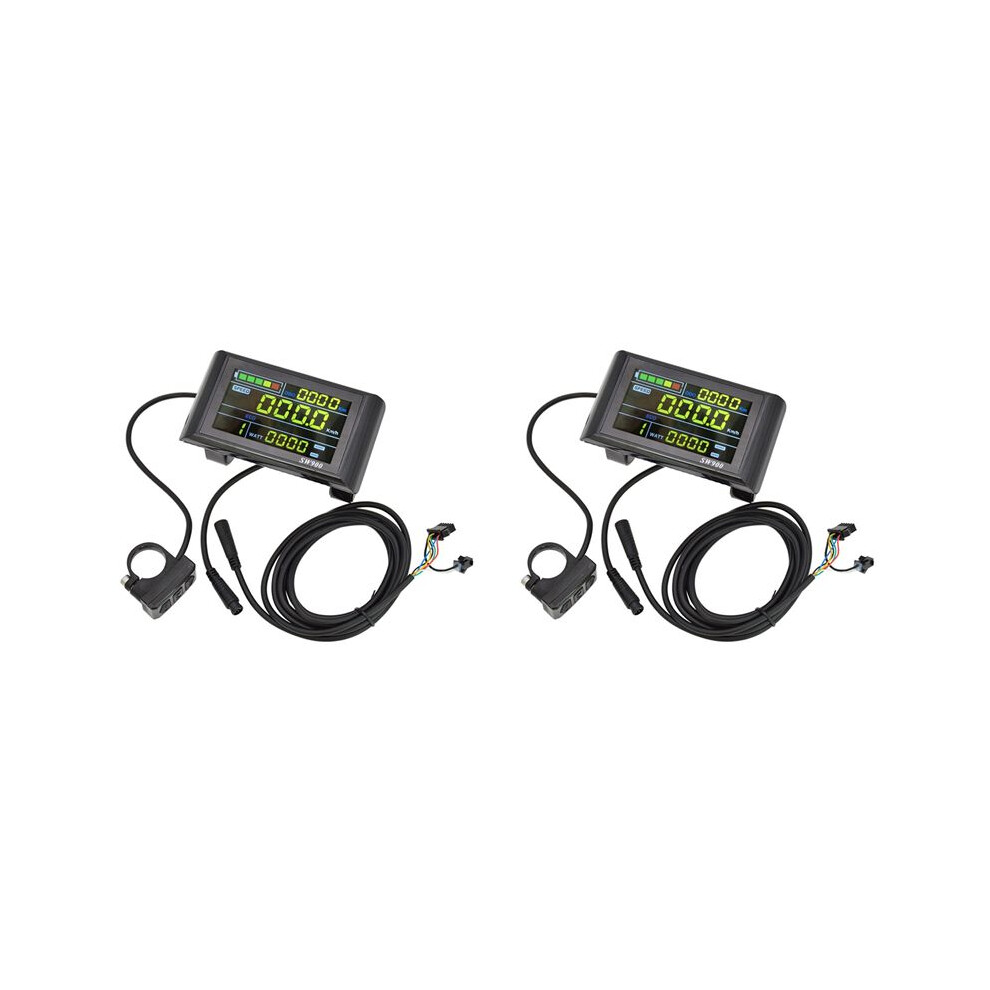2X Sw900 Lcd Display Meter Control Panel 24 36 48V 52V 60V Electric Scooter 6 Pins Plug Riding Speed Power Display 4711688276187