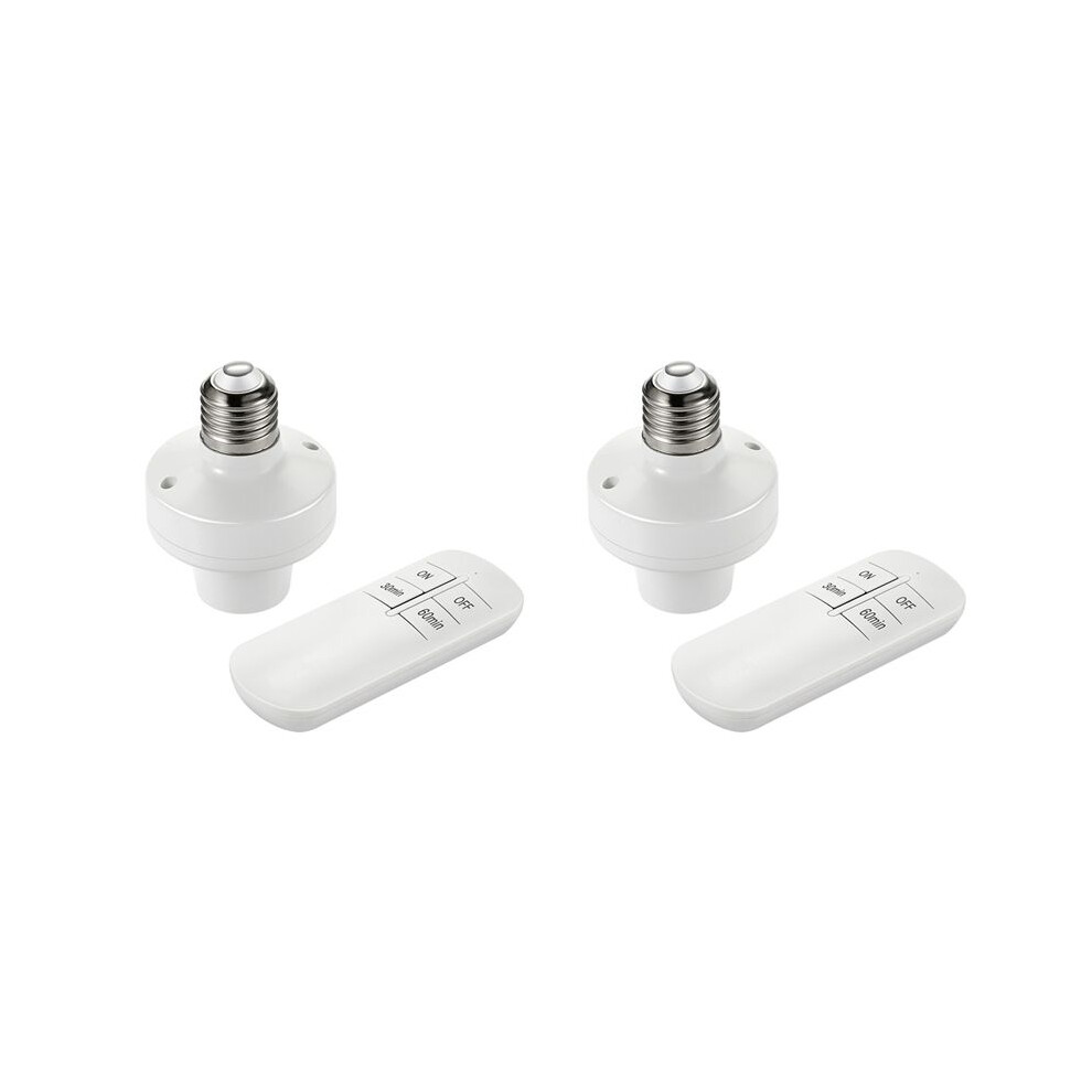2X E26 E27 Wireless Remote Control Socket Lamp Holder 20M Base /Off Socket Range Device(220V) Light 4713786162560