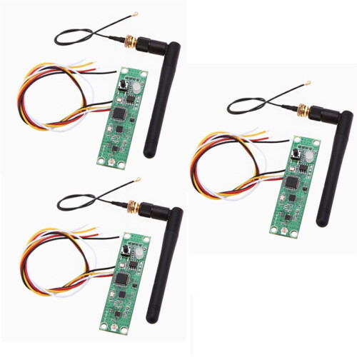 3Pcs 2.4G Wireless Controller DMX512 Transmitter Receiver 2 in 1 PCB Module with Antenna for Built-in DIY Stage Light