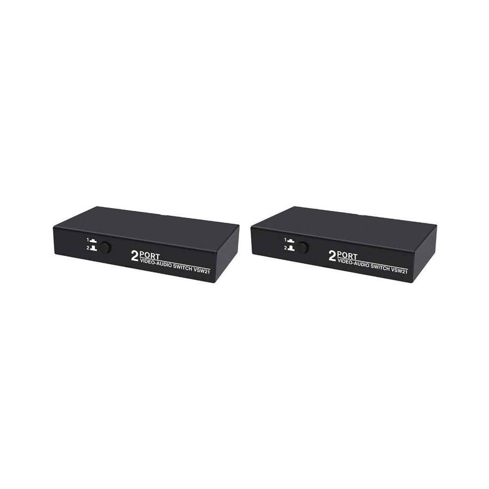 2X 2 In 1 Out Av Selector Box 2 Port 3Rca Av Audio Video Splitter Hub Switcher For Dvd Player Stb Hdtv 4712012067976