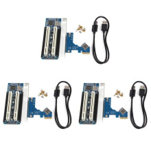 3X PCI-E-Zu-PCI-Adapterkarte PCIE-Zu-2-PCI-Steckplatz-UnterstüTzung Capture-Karte Golden-Tax-Karte Soundkarte Parallelport-Karte