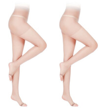 2X Women Stockings Fashion Hot Open Toe Sheer Ultra-Thin Tights Pantyhose Stocking Anti-Shedding Bottoming Pantyhose-B