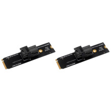 2X Carte Adaptateur M. 2 NVME Vers U2 M. 2 NGFF Mkey Pciex4 Vers SFF8643 SFF8639 Prise en Charge de la Carte Riser Étendue Protocole M. 2 NVME