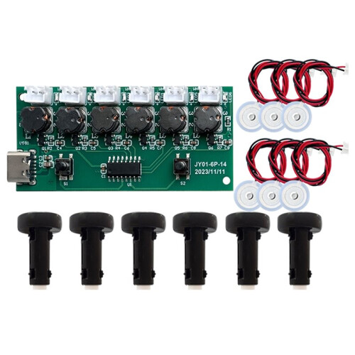 Humidifier Module Kit Ultrasonic Nebulizer Mist Driver Circuit Board with 6 Nozzle Interface Nebulizing Control Board A