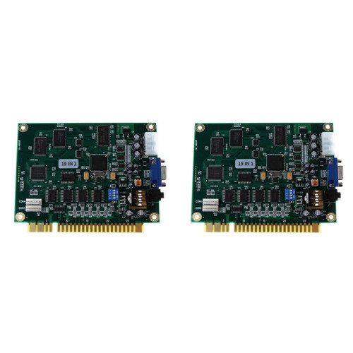 2X 19 en 1 Multicade PCB Board Arcade Classic Game Board VGA Output Arcade Game Board Horizontal Durable pour Jamma Arcade