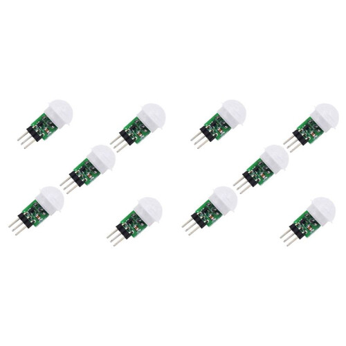 AM312 PIR Sensor,10 Pack PIR Motion Sensor Outdoor  Pyroelectric Infrared PIR Human IR Sensor Module Body