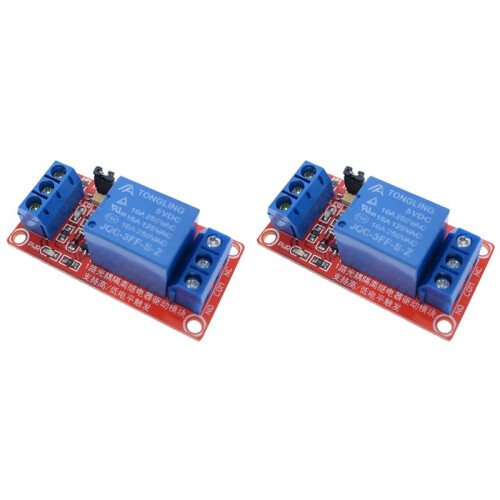 2X One 1 Channel 5V Relay Module Board Shield for  with Optocoupler Support High and Low Level Trigger 1