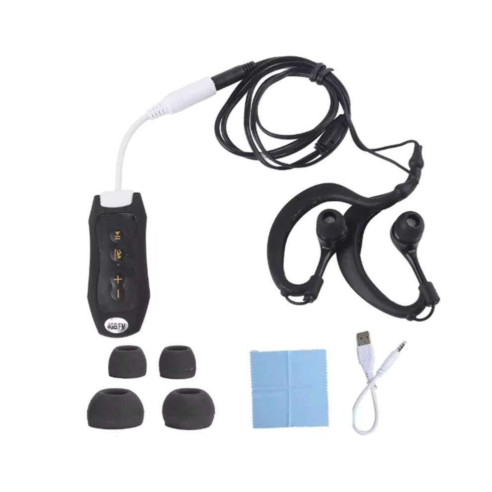 4Gb Ipx8 Waterproof Fm Music Player Portable Diving Sports Mp3 With Earphone And Clip Waterproof Music Player 6032751688477