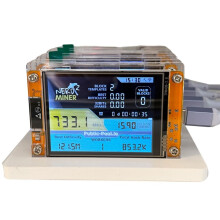 4x 735KH/S NMMinerNerdMiner + 4 Slots Basis-Upgrade Bitcoin Krypto Solo Lottery Miner 2,8 Zoll  Display Miner