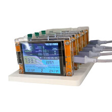 5X 735KH/S NMMinerNerdMiner+5 Slot Base Aggiornato Bitcoin Crypto Solo Lottery Miner Miner con  Display da 2,8 Pollici
