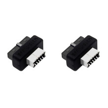 2X Adaptador de Panel Frontal USB USB3.0 de 19 Pines/20 Pines una Adaptador Hembra Tipo e Conector Vertical Interno para Placa Base de Computadora