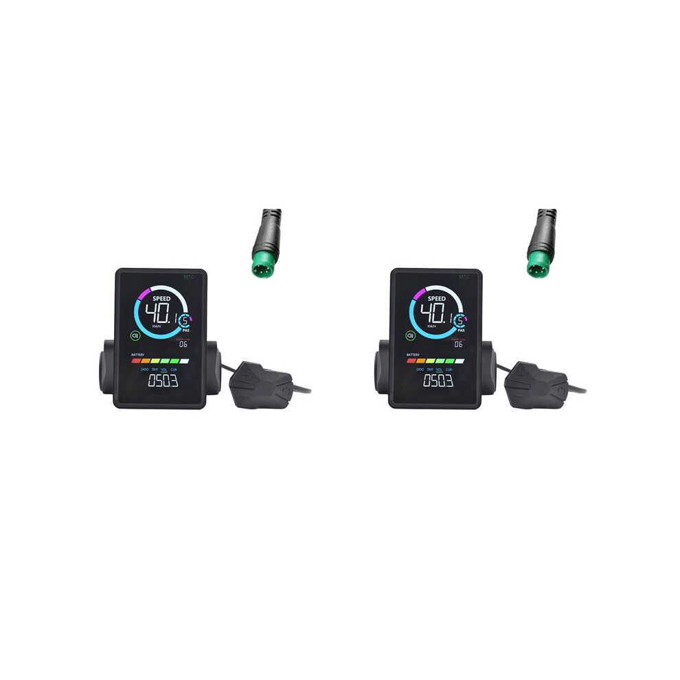 2X M7c-2 Electric Bike Lcd Display Meter 36V 48V 60V E Scooter Lcd Panel With Usb Uart For Mountain Electric Bike 5Pin 6034060641013