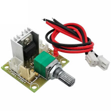 Carte de Régulateur de Tension Linéaire CC Ajustable LM317 avec Interrupteur, Module de Contrôle de Vitesse de Ventilateur CC 1,25 V-12 V