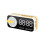 Mirror Digital Alarm Clock Timer Rechargable Wireless Clock Alarms Speaker Subwoofer Desktop LED Clock B 1