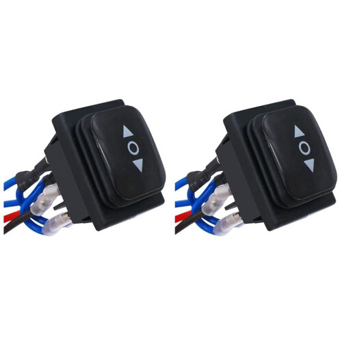 2X Momentary Polarity Reverse  Waterproof Control Motor Actuator 6 Pin 3 Position Rocker Toggle