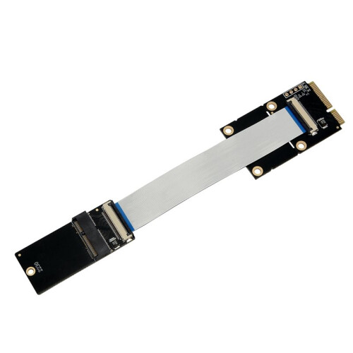 NGFF M.2 Key E Interface to  PCI-E Adapter Card Extension Cable with FPC Cable for Wifi  Module