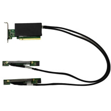 PCIE5.0 GPU Card Server Cable PCIE5.0 16X to 2 MCIO Server GEN5 Data Cable PCIE5.0 Adapter Backplane B