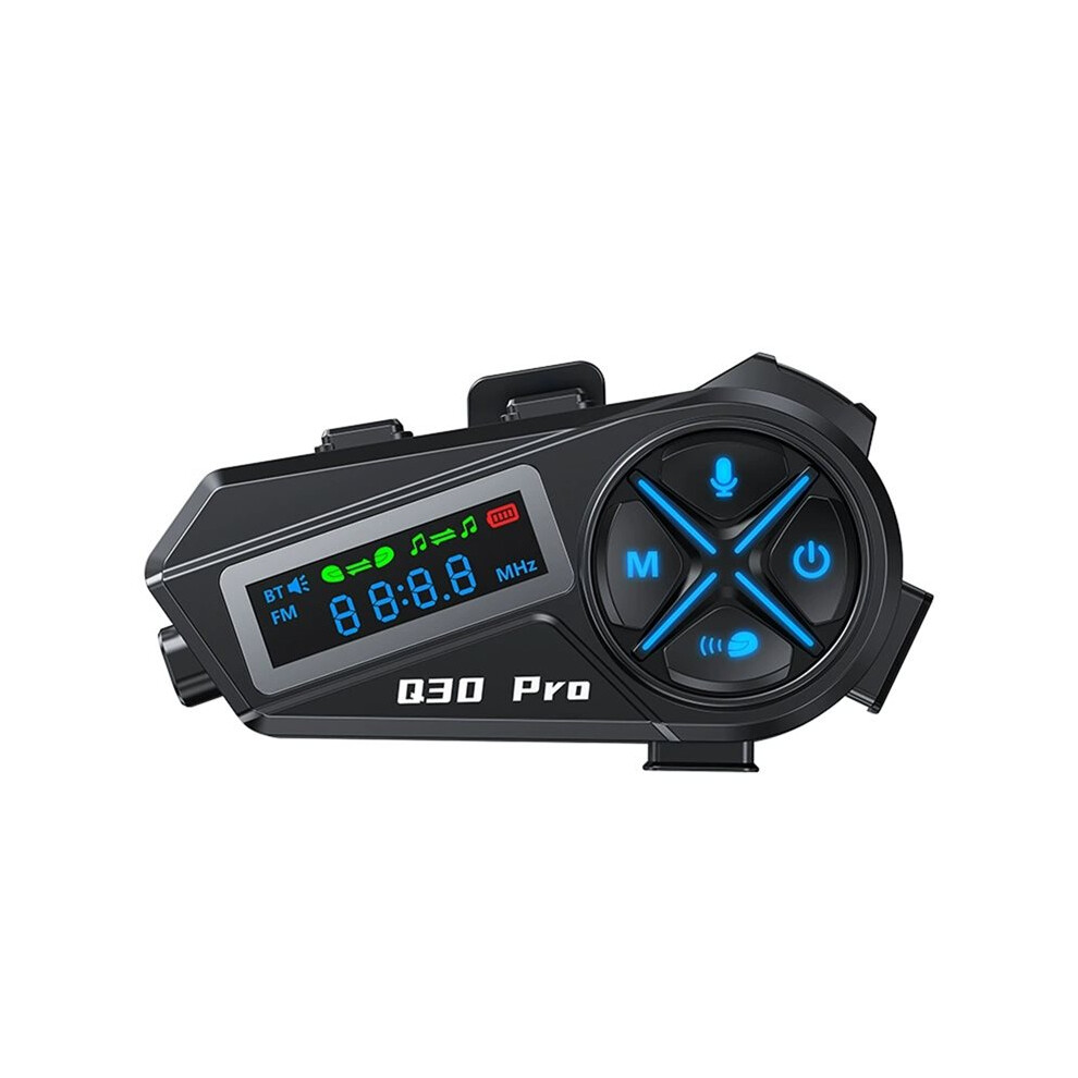 Photos - Radio / Clock Motorcycle Helmet Intercom,Helmet Wireless Headset with LED HD Digital Display Intercom Distance 1800ft