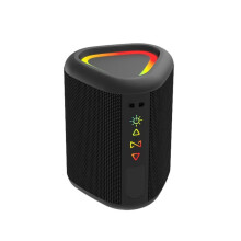 Portable Wireless  Speaker, Stereo Sound, RGB Lighting, TWS Pairing, Waterproof Design for Outdoor Use.