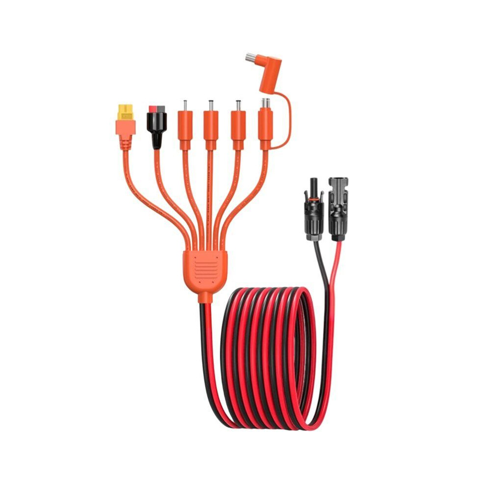 1.8M 7-In-1 Solar Panel Connector For Xt60 Anderson Dc7909 Dc653012awg Power Cord Storage Charging Cable 4712323013730