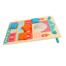 Solid Wood Cornhole Set with Toss Bags for Indoor & Outdoor Fun