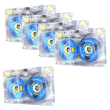 5PCS Blank Tape Standard 54-Minute Blank Cassette Tape Magnetic Audio Recording for Speech Music Recording Accessories