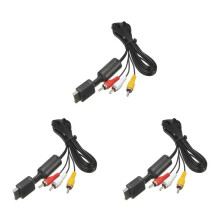 3X Cable de Audio y Video AV HDTV de 1,8 M, Cables de Audio y Video para 2, 3, para PS2, para PS3, Cable de Componente AV A/V, Cable