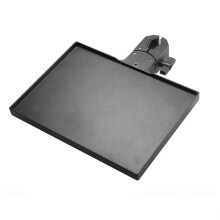 Microphone Stand Tray,Clamp Shelf,Most Mic Stands,Large Tripod Shelf Table,Music Stand Accessories for Live Streaming