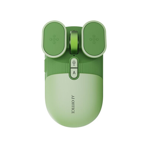 USB Rechargeable AI Wireless Mouse Silent 2.4G/ Mouse AI Voice Control for Computer/Office Green