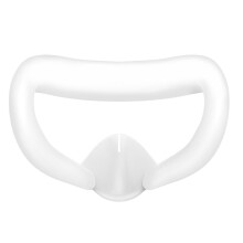 Face Cushion Cover for Quest 3 Face Pad with Lens Covers Protectors Washable VR Silicone Covers for Meta Quest3 VR White