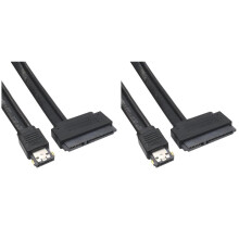 2X 7+15Pin HDD to Power ESATA Adapter Power ESATA USB 2.0 5V 12V Combo to 2.5Inch 3.5Inch 22Pin Hdd Cable