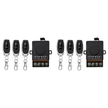 2X AC 220V 30A 1CH 433MHz Draadloze Afstandsbediening Schakelaar RF Relais Ontvanger + aan/Uit Zender