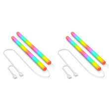 4PCS Silicone Water Cooler Soft Tube ARGB Luminous Sleeve Tube 5V 3PIN Fluid Water Cooled Tube Computer Case Decor