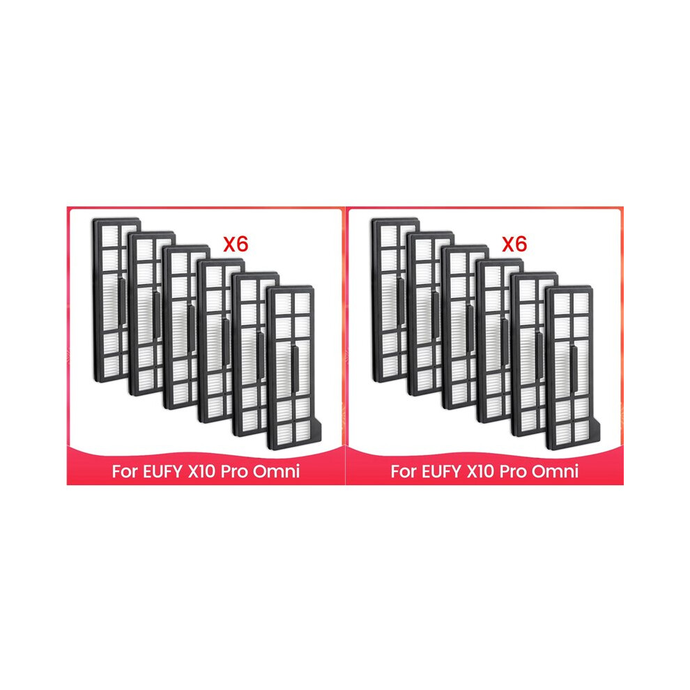 12X Hepa Filter For X10 Pro Omni Robot Vacuum Cleaner Filter Accessories 6031203076671