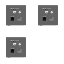 3X 300Mbps 2.4Ghz WIFI Router Wireless WiFi Socket RJ45 AP Relay USB Socket Panel Embedded Wall WIFI Router C