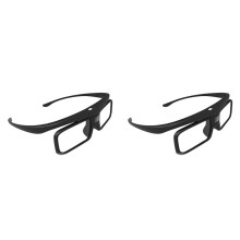 2X för DLP Link Active Shutter 3D-Glasögon USB-Uppladdningsbara Glasögon för Hemmabio DLP-Projektor Inte Lämplig för Alla TV-Apparater