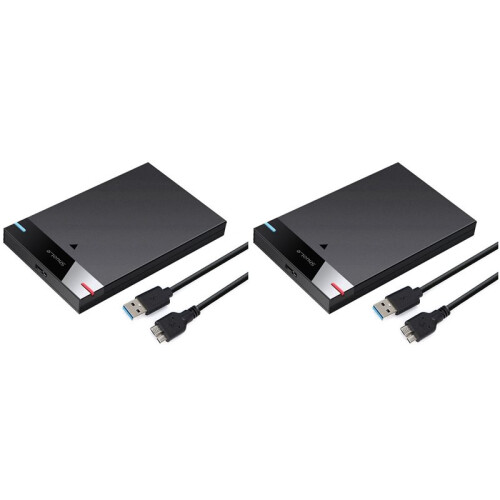 2X ShuoLe Gabinete de Unidade de Estado Sólido SSD de 2,5 Polegadas Mecânico Serial  USB3.0 Gabinete de Disco Rígido Externo Móvel de Alta 1