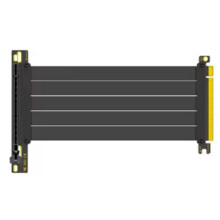 PCI-E Express 4.0 16X Riser-Grafikkartenverlängerung, Geschirmtes, Flexibles Kabel, 90-Montage, GPU, Verlustfrei, Schwarz, für GPU