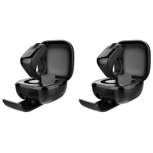2X Anneau de Défilement Sans Fil, Souris à Anneau avec Pavé Tactile, Télécommande pour Appareil Photo/Selfie/Ordinateur Portable B