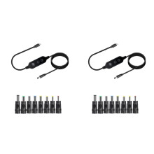 2X Cabo de Alimentação USB C para Tipo C para PD 65 W Carregamento Rápido Ajustável 5 V/9 V/12 V/15 V/20 V Cabo Conversor de Reforço