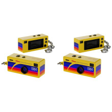2X Appareil Photo Miniature Intégré à un Sac à Dos: Prenez des Photos et Téléchargez-les en HD 1080p avec un Écran de 0,96 Pouce (Jaune)