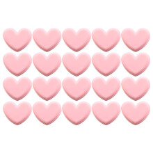 20 Hartvormige Plastic Clips, Sluitklemmen, Opslagclips (Roze)